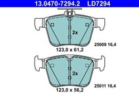 ATE Bremsbelagsatz, Scheibenbremse 13.0470-7294.2 FüR Seat VW Audi Skoda