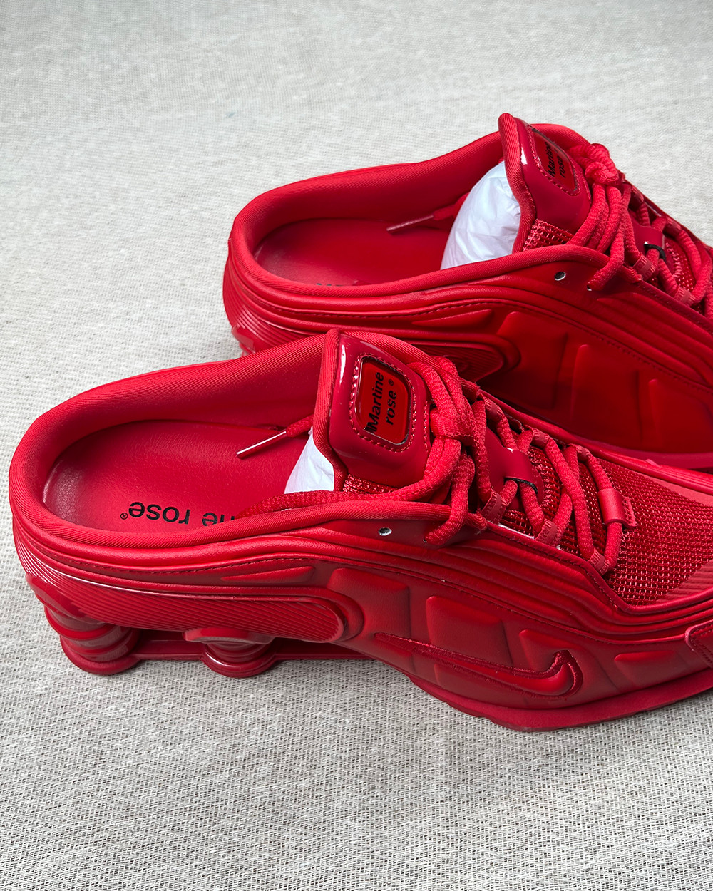Nike Martine Rose Shox MR4 Mule Fire Red Trainers UK7 BNIB image 10