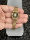 Vintage SEIKO Japan Ladies 11-3949 Mechanical Gold Tone Watch - Running
