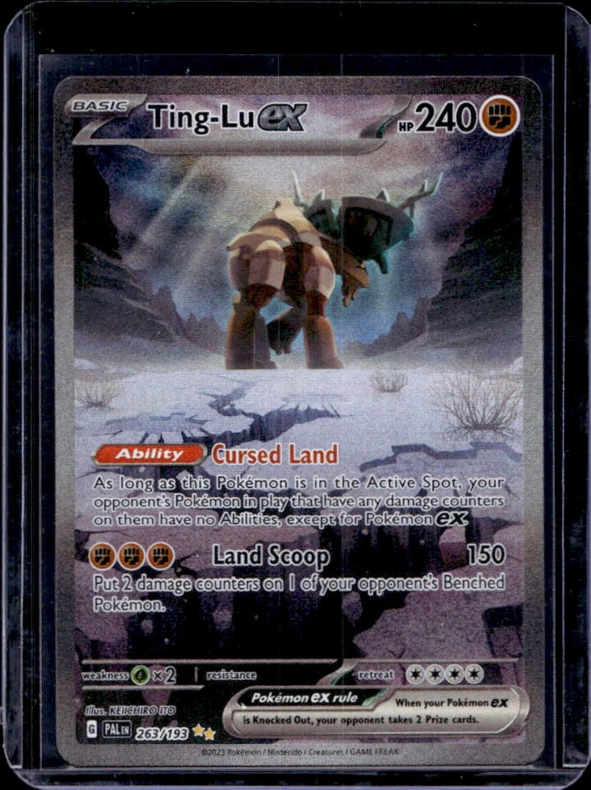 2023 Pokemon SV Paldea Evolved Ting-Lu ex Special Illustration Rare #263/193