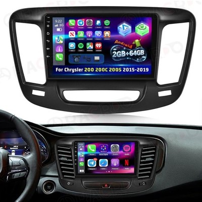 For 2015-2019 Chrysler 200 200C 200S Android 15 Carplay Car Stereo Radio GPS FM