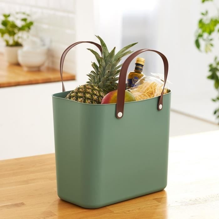 Cabas Albula 25L grand panier de rangement rigide plastique avec poignées