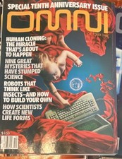 Omni October 1988 Special Tenth Anniversary Issue Human Cloning Robots Science