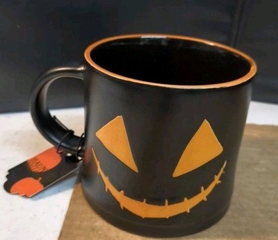 Halloween Jack OLantern Pumpkin Scary Face Coffee Mug GLOBAL DESIGN CONNECTIONS 