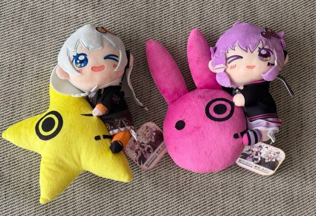 VOCALOMAKETS Yuzuki Yukari Kizuna Akari Hugging Plush Doll Set of 2 Fukuya NEW