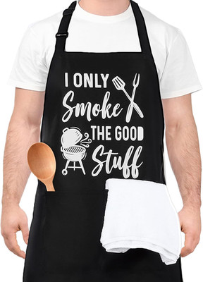 Funny Aprons for Men, Professional Kitchen Cooking Aprons with Two Pockets, Adju