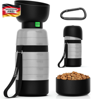 Tragbare Hunde Wassernapf Mit FutterbehäLter 650Ml Auslaufsicher Leicht