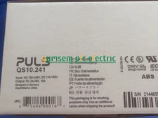 1 New QS10.241 PULS Switching Power Supply, Input 100-240VAC, 50-60Hz Spot Goods