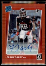 Frank Darby 2021 Donruss Optic Red Prizm RC Auto /35 #290 Atlanta Falcons