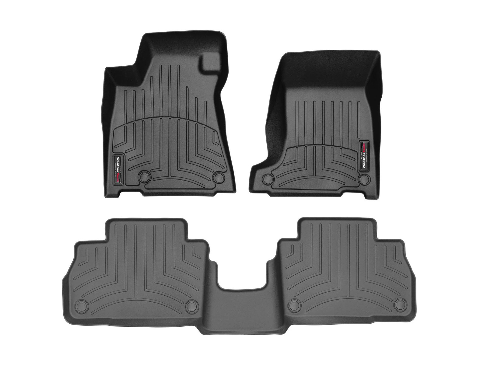 WeatherTech FloorLiner for 2019-2024 Maserati Levante - 1st & 2nd Row, Black