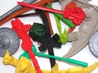 Teenage Mutant Ninja Turtles TMNT Weapons Accessories Lot Vintage 1980s 1990s