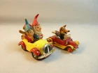 2 X VINTAGE CORGI COMICS DICAST CHARACTER CARS, NODDY CAR AND BASIL BRUSH'S CAR