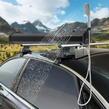 Portable Water Tank for Camping Outdoor Water Supply Roof Rack Mount Road Shower