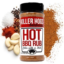 HOT BBQ Rub Championship Grill Seasoning for Beef, Steak, Burgers, Pork, and ...
