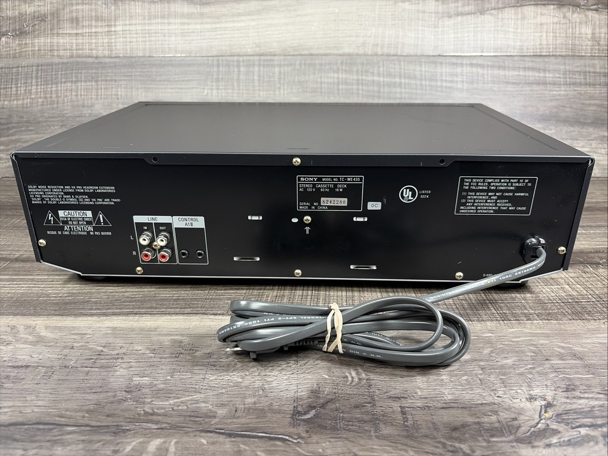 Sony TC-WE435 Dual Cassette Deck, New Belts, Tested And Working | eBay