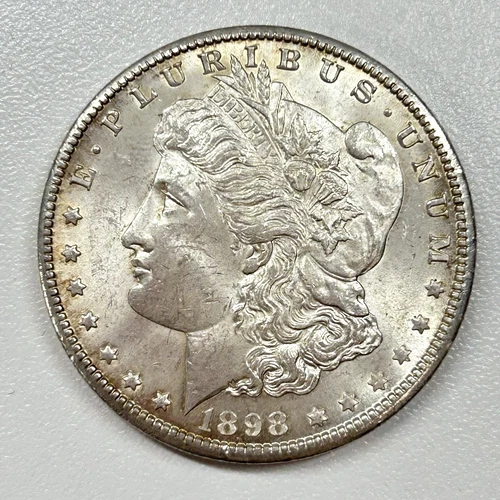 1898-O $1 Morgan Dollar 90% Silver New Orleans US Coin - LUSTER!