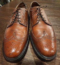 Vintage Florsheim Imperial Brown 93602 Wingtip Men's Shoes Size 13B