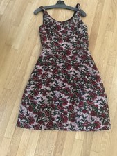 OSCAR DE LA RENTA Floral Brocade Sleeveless Cocktail Dress Size 6