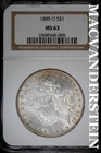 1885-O Morgan Dollar- Silver- NGC MS63 Lustrous- No Reserve #SLA657