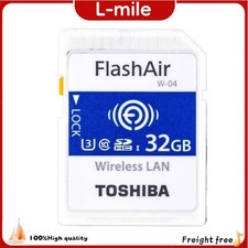 TOSHIBA FlashAir 32GB W-04 Memory Card Body Good Condition Express Delivery Used