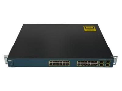 Switch Cisco WS-C3560G-24PS-S 24x PoE 1Gb 4x SFP 1Gb Managed Rack Ears