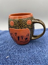 Vintage Always Azul Pottery Red Mug