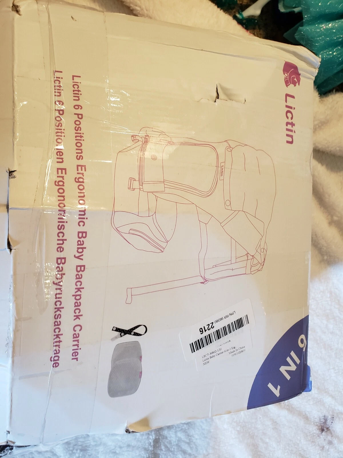 Lictin Baby Carrier 6 In 1 Ergonomic Backpack Carry With Hip Seat Infants C11
