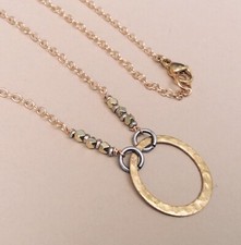 NEW GOLD PLATED HANDMADE SUNDANCE CHARM NECKLACE ARTISAN HANDCRAFTED JEWELRY