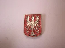 Crowned Phoenix Shield Coat of Arms Animal Vintage Tie Tack Lapel Pin h80