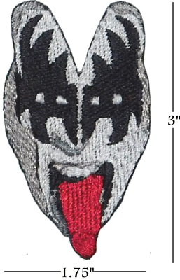 #ad Embroidered Gene Simmons Tongue Application KISS Logo Iron On Patch Rock amp; Roll $2.86
