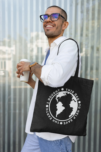 I Bought This Bag to Help Save the Earth | Canvas | Tote Bag - Picture 2 of 2