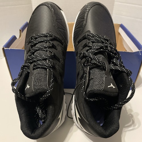 Mizuno 9 Spike Swift 6 Softball Metal Cleats Black White Womens Size 7 Open Box - Picture 7 of 9