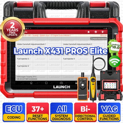 2024 LAUNCH X431 Pros V+ Elite Bidirectional Car Diagnostic Scanner ECU Coding