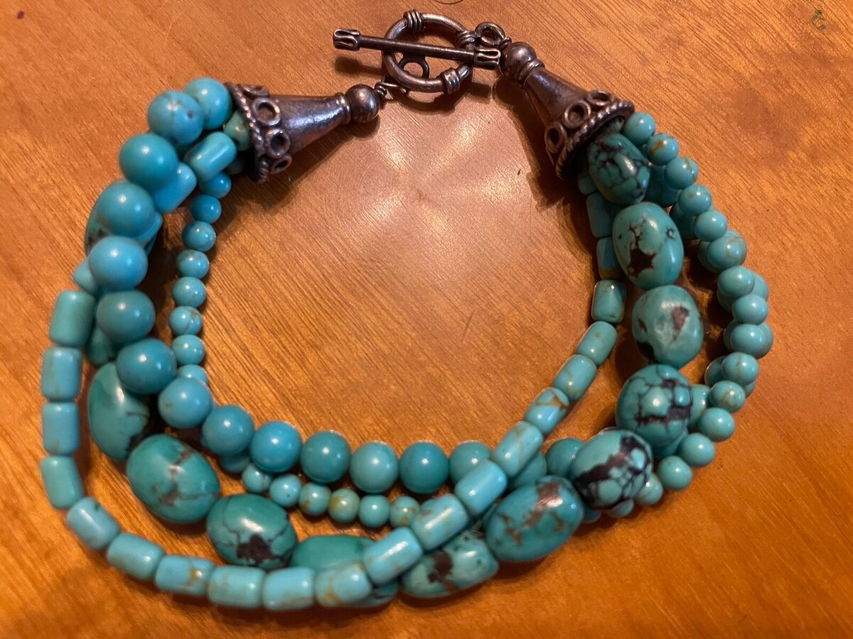 Tremendous Vintage Native American Navajo Turquoise Coral Chunk Sterling Silver Bracelet Tremendous Vintage Native American Navajo Turquoise Coral Chunk Sterling Silver Bracelet