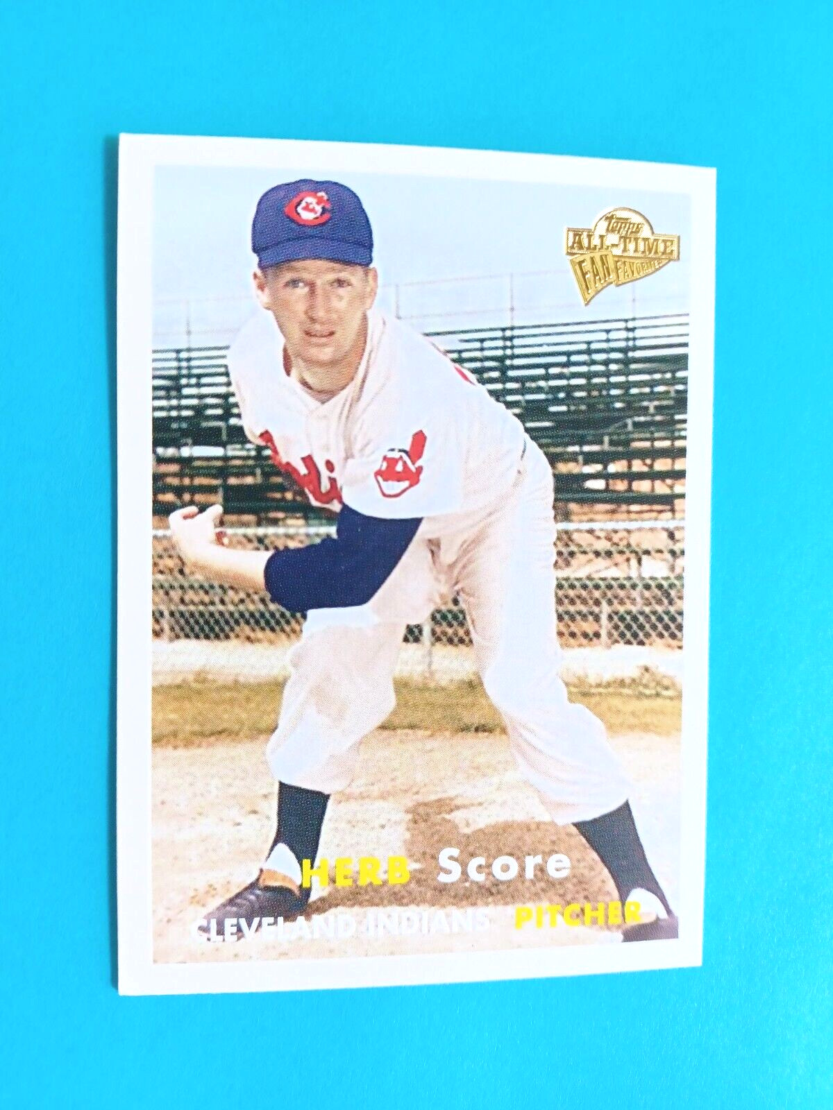 2004 TOPPS ALL-TIME FAN FAVORITES HERB SCORE #139 CLEVELAND INDIANS 1957 STYLE