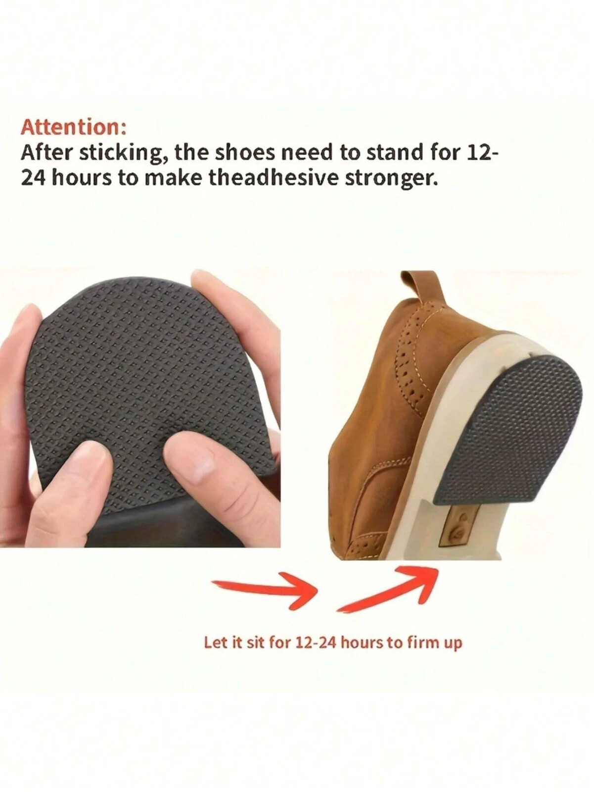 10/5cm Rubber Sole Heel Saver Toe Plates Boots DIY Glue on Shoe Repair ...