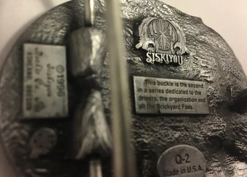 Brickyard 400 August 3rd 1996 Belt Buckle, & 24 Jeff Gordon Money Clip, Pewter. - Bild 6 von 9