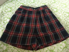  Little Girls Tartan Plaid Shorts Size 5