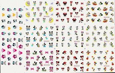 1-11 sheets Kids Mickey Mouse Nail Stickers Minnie Bow Ears Gift Goode Bag B-day