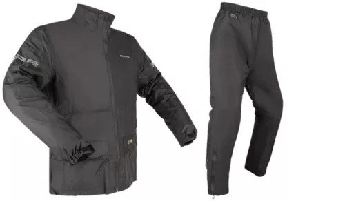 RICHA Rain MONSOON wasserdichte Motorrad/Golf schwarz Regenüberjacke/Hose