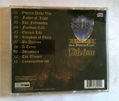 Adiastasia, Life War [USED CD] 628740809020| eBay 