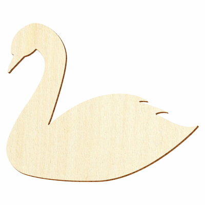 Holz Schwan - Deko Basteln 3-50cm