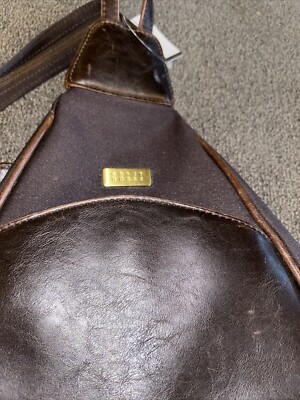 Vintage CRAZY HORSE Liz Claiborne Faux Leather Cross Body 