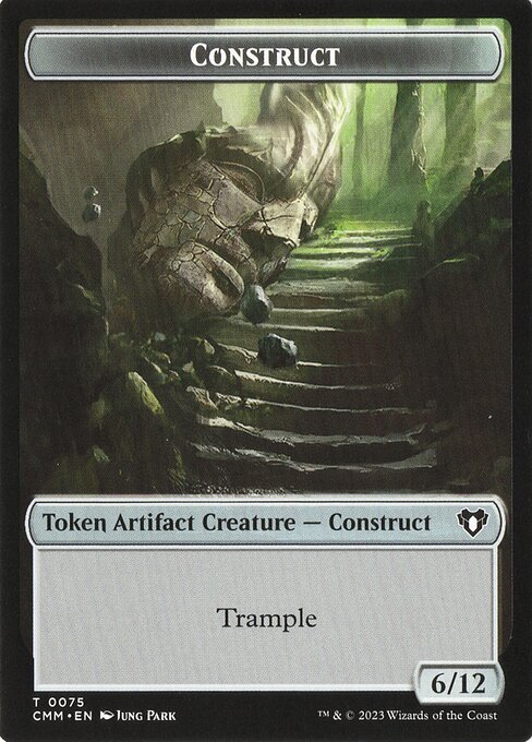 Construct (6/12) MTG Commander Masters Token NM x1 - Magic Card