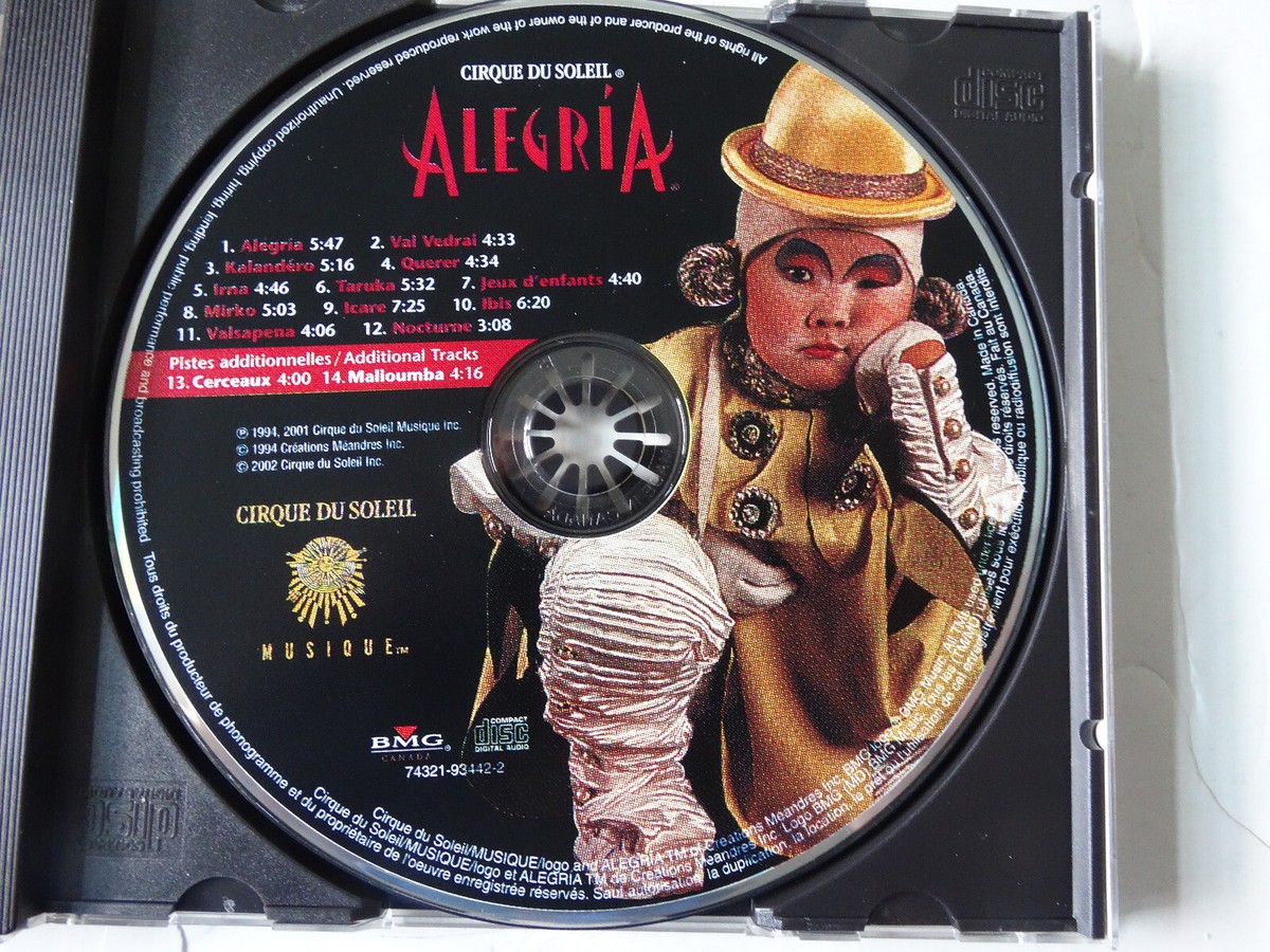ALEGRÍA CD サーカス音楽 ALEGRÍA CD サーカス音楽 Alegria: Cirque Du Soleil: Amazon.ca
