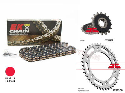 Black Gold Japanese Ek X Ring Chain Jt Sprocket Kit For Honda Cbr1000rr Ebay