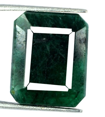 Colombian Emerald Natural Emerald Cut Gemstone 12.15 Ct Certified Q305 US Seller