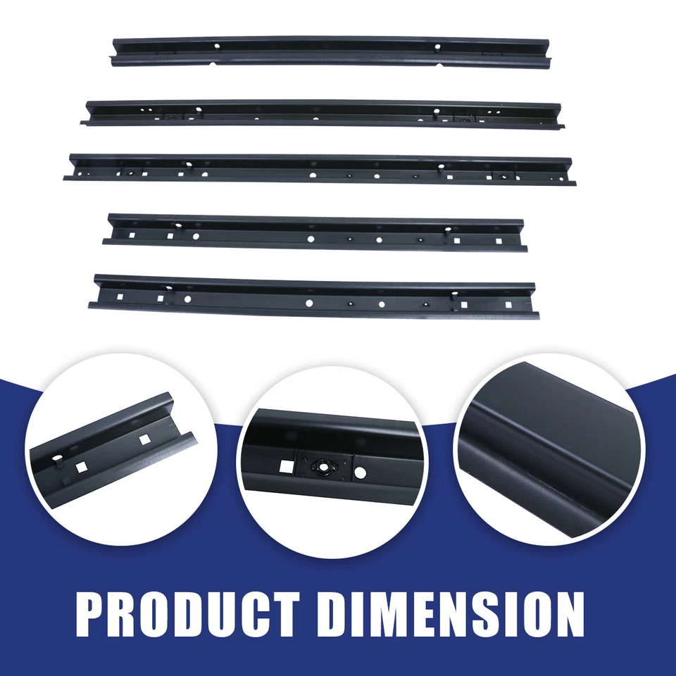 Rieles de soporte de piso de cama de 8 pies para Chevy Silverado/GMC Sierra 1500/2500/HD 99-07 Foto 4 de 4