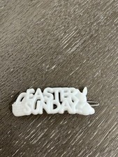 Vintage 1980's White Easter Sunday Bunny Barrette