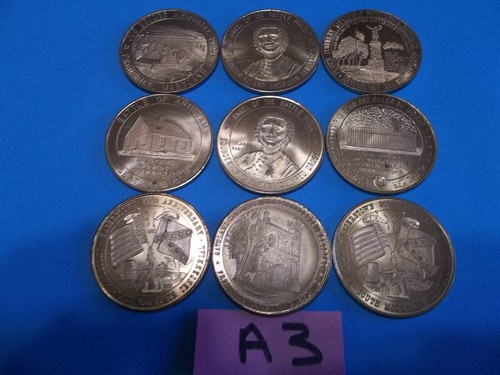 (9) Vintage Antietam South Mountain Centennial Civil War Tokens FREE SHIP! - 第 1/7 張圖片